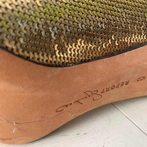 👠Report Signature Gold Sequins heel - Picture 7 of 7